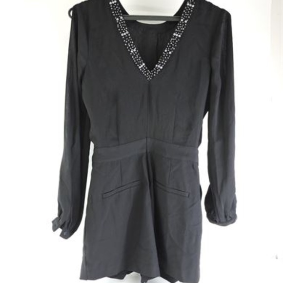 Guess - Beaded V-Back Romper - Picture 3 of 7